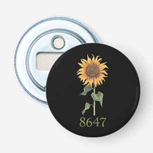 Sonnenblume 8647 86 47 Subtile Anti-Trump-Blumen B Flaschenöffner