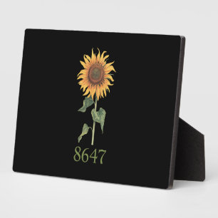 Sonnenblume 8647 86 47 Subtle Anti Trump Floral Bo Fotoplatte