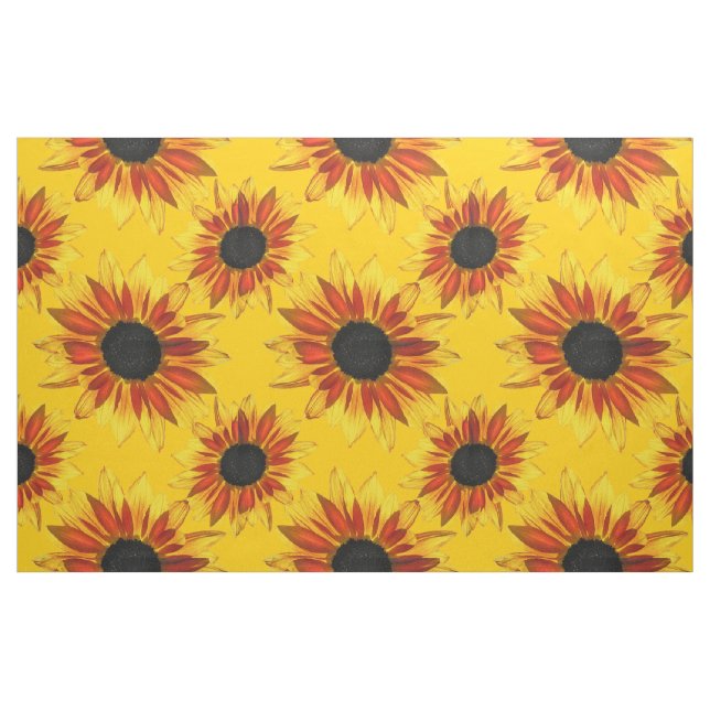 Sonnenblume-abstraktes Gewebe Stoff (Fat Quarter (45,7 x 55,9 cm))