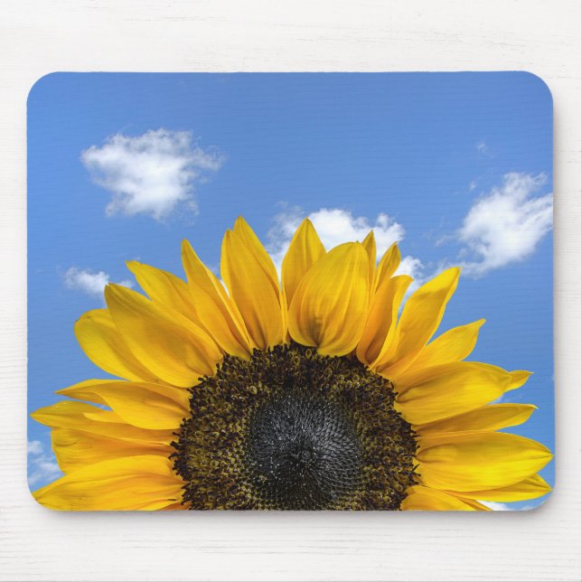 Sonnenblume am Sommerhimmel Mousepad (Vorne)