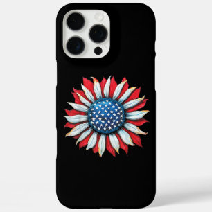 Sonnenblume American Flag 4. Juli Frauen Männer Me iPhone 16 Pro Max Hülle