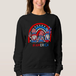 Sonnenblume American Flag Feuerwerk 4. Juli 1999 Sweatshirt