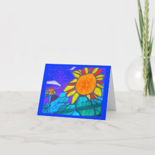 Sonnenblume-Anmerkungs-Karte Karte