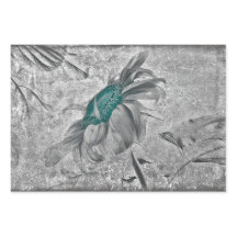 Sonnenblume Aquamarin Grau Vintag antike Textur