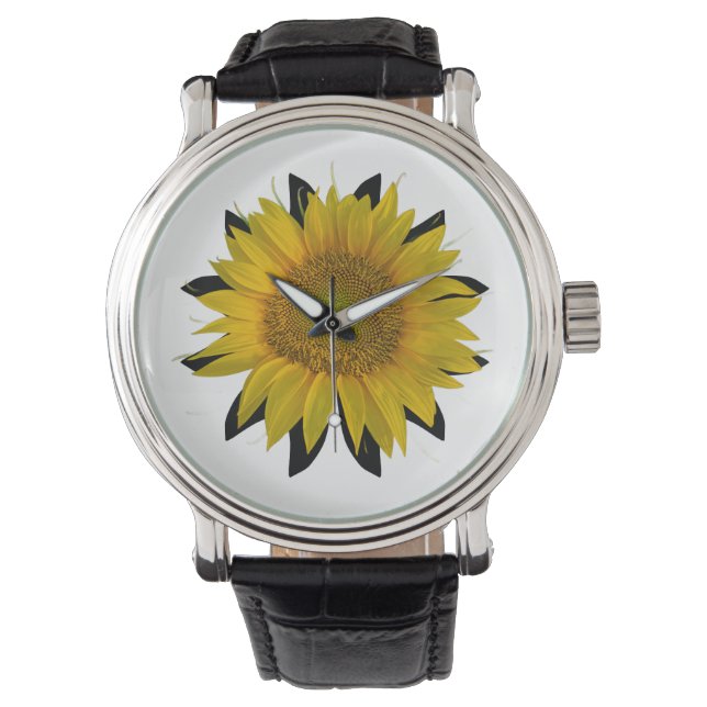 Sonnenblume Armbanduhr (Vorderseite)