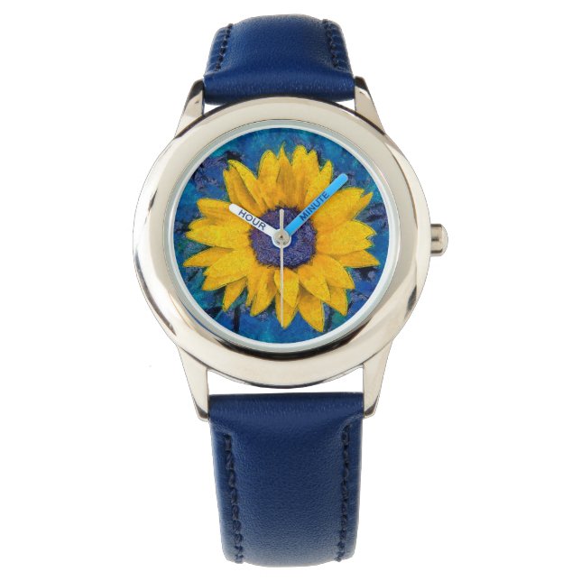 Sonnenblume Armbanduhr (Vorderseite)