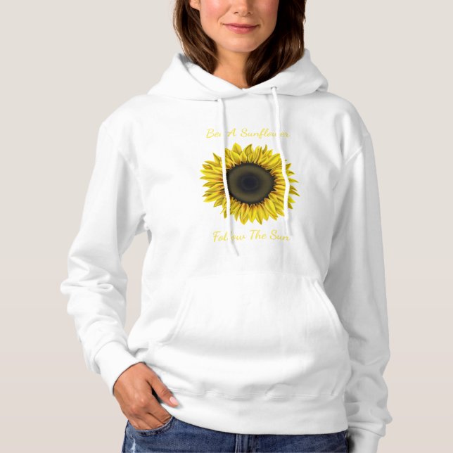 Sonnenblume Art Graphic Hoodie (Vorderseite)