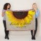 Sonnenblume auf Leinwand-rustikaler Decke (Gehalten)