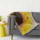 Sonnenblume auf Leinwand-rustikaler Decke (Beispiel)