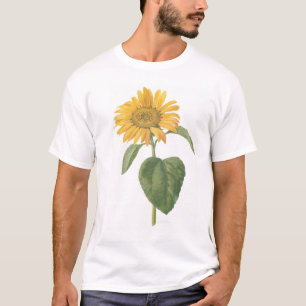 Sonnenblume auf Weiß T-Shirt