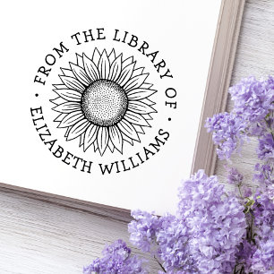 Sonnenblume aus der Bibliothek von Buch benutzerde Permastempel
