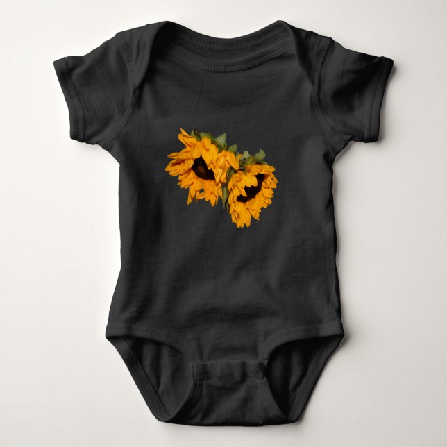 Sonnenblume Baby Strampler (Vorderseite)