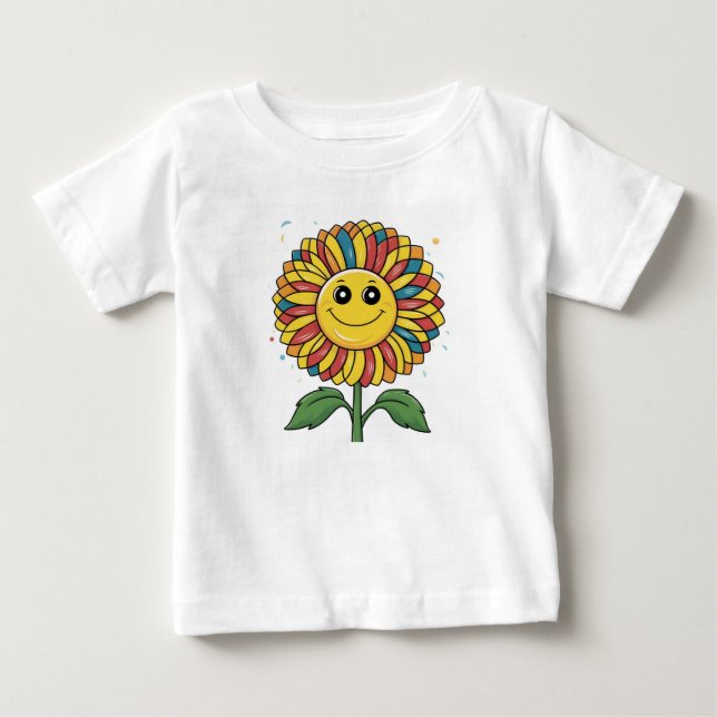 Sonnenblume Baby T-shirt (Vorderseite)