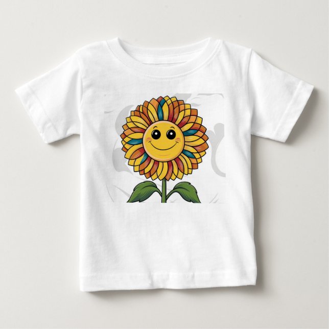 Sonnenblume Baby T-shirt (Vorderseite)