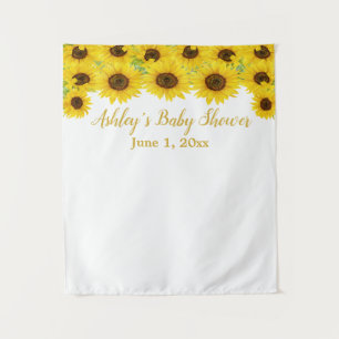 Sonnenblume Babydusche für ihr Foto Booth Prop Wandteppich