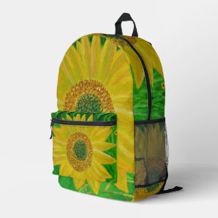 Sonnenblume bedruckter rucksack