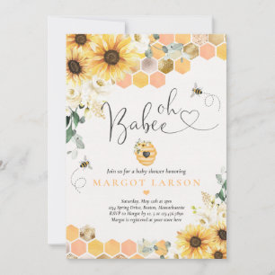 Sonnenblume Bee Baby Dusche Oh Babee Babydusche Einladung