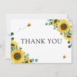 Sonnenblume Bee Baby Dusche Vielen Dank