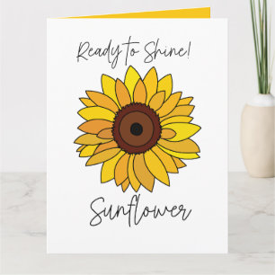 Sonnenblume Bereit zu strahlen Sonnenblume Karte