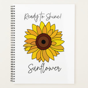 Sonnenblume Bereit zu Strahlen Sonnenblume Planer