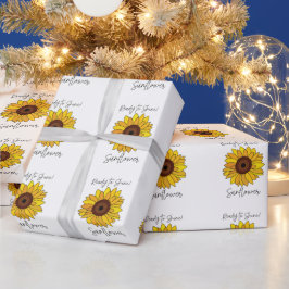 Sonnenblume bereit zum Sonnenblumen Geschenkpapier