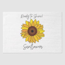 Sonnenblume bereit zum Sonnenblumen Seidenpapier