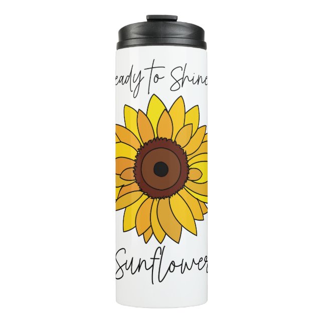 Sonnenblume bereit zum Sonnenblumen Thermosbecher (Vorderseite)