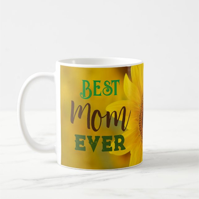 Sonnenblume Beste Mama je Tasse Mutter GIft Kaffee (Links)