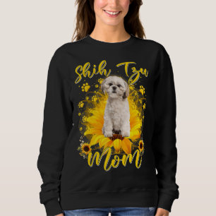 Sonnenblume Bester Hund Mama Ever Funny Shih Tzu D Sweatshirt
