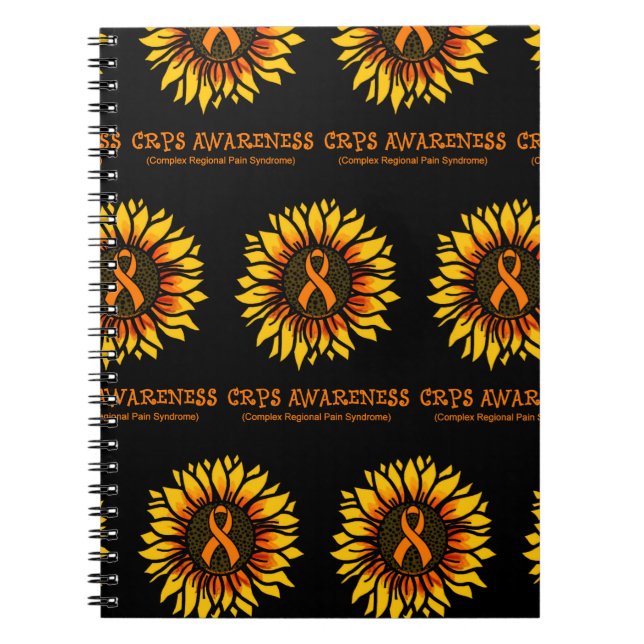 Sonnenblume/Bewusstsein...CRPS-Notebook Notizblock (Vorderseite)