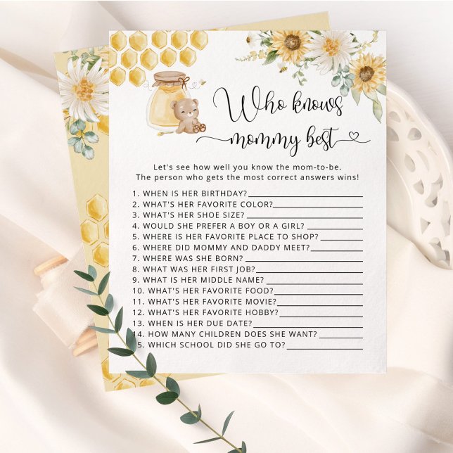 Sonnenblume Biene Wer das beste Spiel der Mama ken (Von Creator hochgeladen)