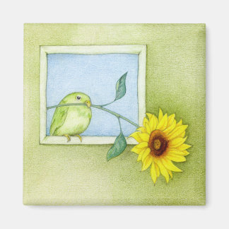 Sonnenblume Bird Magnet