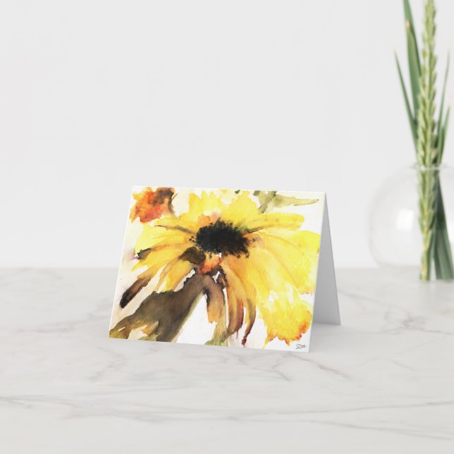 Sonnenblume - BLANK Note Card (Vorderseite)