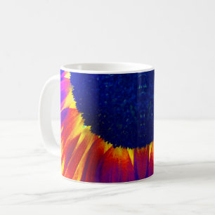 Sonnenblume Blau Kaffeetasse