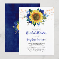 Sonnenblume Blaue Rose Lichter Brautparty