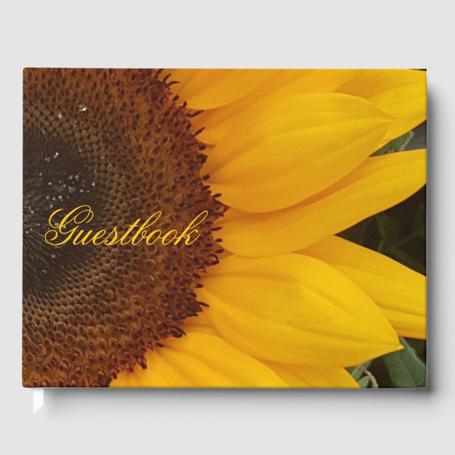 Sonnenblume Blume Blumenfotografie Gästebuch (Vorderseite)