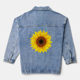 Sonnenblume Blume Jeansjacke