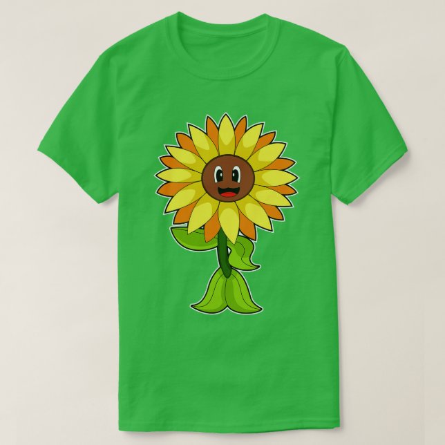 Sonnenblume-Blume T-Shirt (Design vorne)