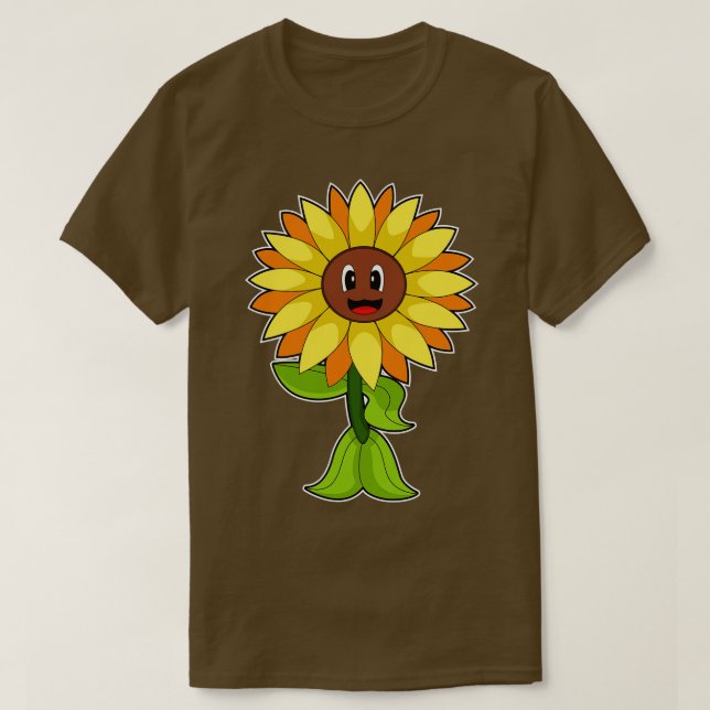 Sonnenblume-Blume T-Shirt (Design vorne)
