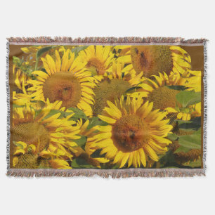 Sonnenblume-Blumen-Blumengartenthrow-Decke Decke