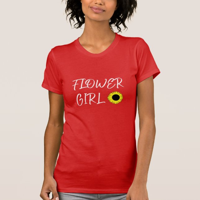 Sonnenblume Blumenmädchen  T-Shirt (Vorderseite)