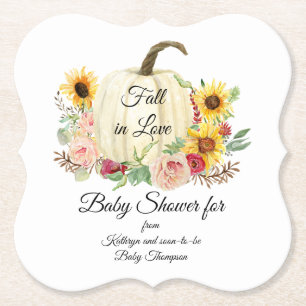 Sonnenblume Blütenblume Bouquet Fall Baby Dusche Untersetzer