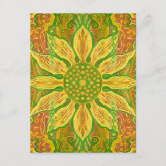 Sonnenblume Bohemisch Blütenhelianthus Sonnenblume Postkarte
