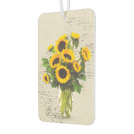 Sonnenblume Bouquet auf Brick Autolufterfrischer