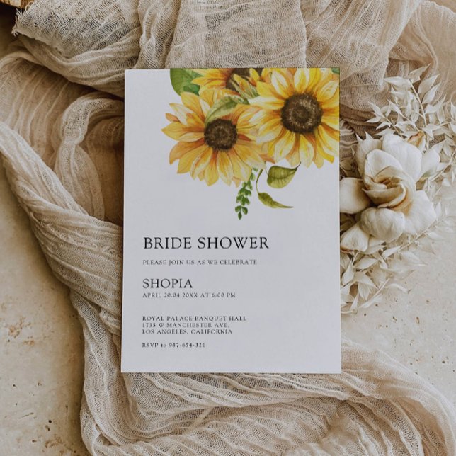 Sonnenblume Brautdusche Einladung (Sunflower Bridal Shower Invitation)