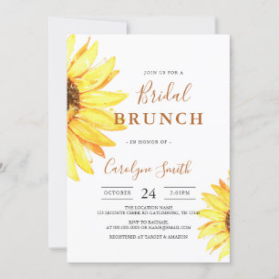 Sonnenblume Bridal Brunch Einladung