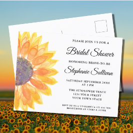 Sonnenblume Bridal Dusche Einladung Postkarte