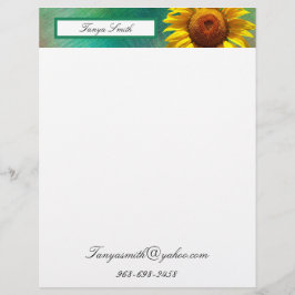 Sonnenblume Briefbogen