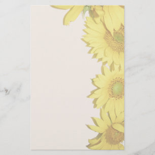 Sonnenblume-Briefpapier Briefpapier
