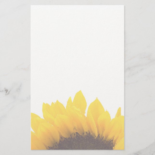 Sonnenblume-Briefpapier Briefpapier (Vorderseite)